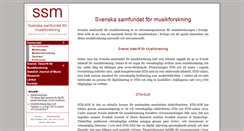 Desktop Screenshot of musikforskning.se